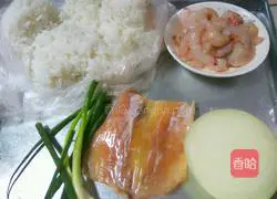 Illustration of how to make seafood fried rice 1