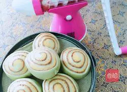 Illustration of how to make colorful steamed buns 3