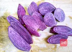 Purple sweet potato glutinous rice balls recipe 1