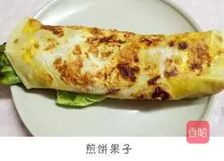 Illustration of how to make pancakes and fruits 6