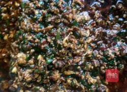 Egg, leek and meat - illustration of how to make noodles 10