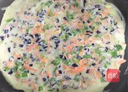 Three Vegetable Egg Pancakes Recipe Illustration 8