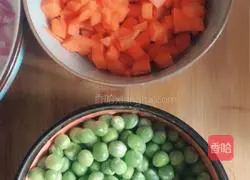 Illustration of home-style braised sausage rice 2