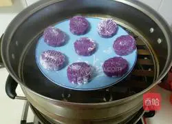 Coconut-flavored two-color potato cake recipe 9