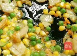 Illustration of how to make assorted fried rice 7