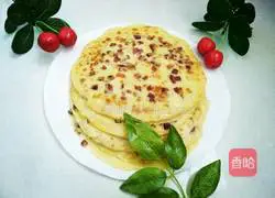 Meat cubes Egg pancake recipe 11