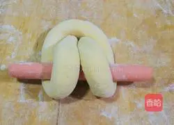 Illustration of how to make little rabbit pumpkin steamed buns 5