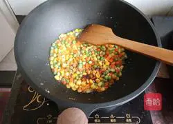 Illustration of how to make seasonal vegetable fried rice 5