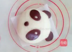 Illustration of how to make panda steamed buns 6