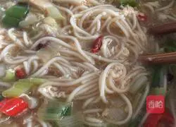 Illustration of how to make green onion noodles 5