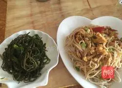 Illustration of how to make cold noodles with tomatoes and fried eggs 6