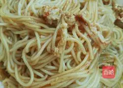 Bean curd mixed with noodles Illustration of practice 10