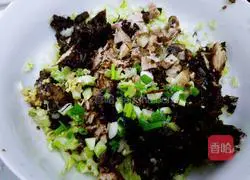 Leftover pork belly with cabbage Illustration of how to make steamed buns 6