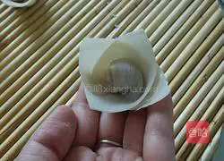 Illustration of how to wrap flower wontons 4
