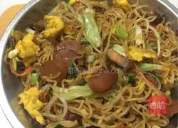 Illustration of how to make fried noodles 14