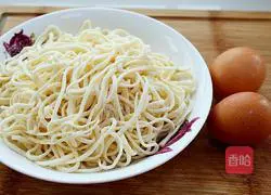 Illustration of home-style fried noodles 1