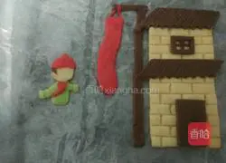 Illustration of how to make three fresh stuffed buns 8