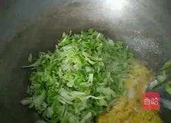 Chinese cabbage Illustration of how to make egg fried rice 3