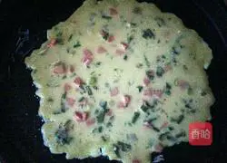 Illustration of how to make chive egg pancake 5