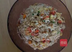 Illustration of how to make colorful fried rice 5