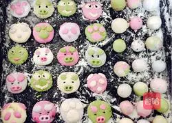 Illustration of how to make cartoon colorful glutinous rice balls 5