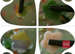 Illustration of how to make colorful noodles 10