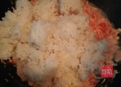 Tomato and egg fried rice recipe illustration 5