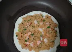 Illustration of how to make shrimp radish cake 5