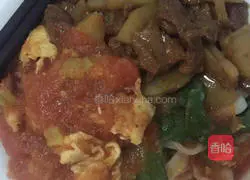 Illustration of how to make two-in-one noodles 13