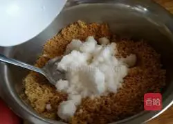 Illustration of how to make assorted glutinous rice balls stuffing 5