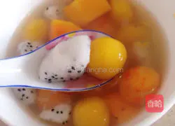 Illustration of how to make fruit glutinous rice balls 5