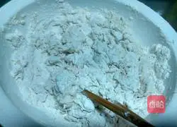 Illustration of how to make green onion layer cake 1