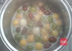 Colorful glutinous rice balls recipe 6