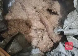 Illustration of how to make lotus leaf rice noodles and meat 11