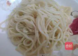 Illustration of how to make noodles with fried sauce 3