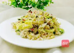 Illustration of how to make cabbage fried rice 14