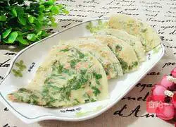 Illustration of how to make celery egg pancake 11