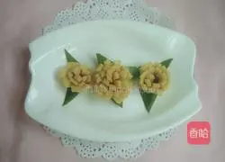 Illustration of how to make egg cake flowers 8