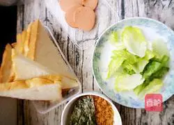 Illustration of a day's sandwich making 3