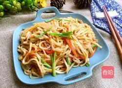 Illustration of how to make fried noodles 14