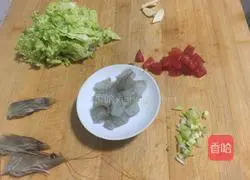 Illustration of how to make shrimp fried rice 1