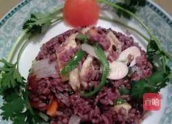 Illustration of how to make colorful sausage fried rice 8