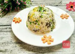 Illustration of how to make pickled cabbage fried rice 10