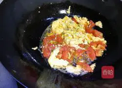 Illustration of how to make tomato and egg noodles 6