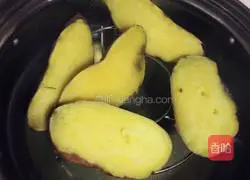 Sesame sweet potato cake recipe 1