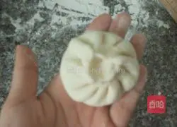 Illustration of three-color shredded radish buns 14