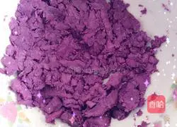 Illustration of how to make purple sweet potato and rose steamed buns 1