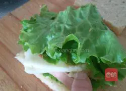 Illustration of how to make ham and egg sandwich 8