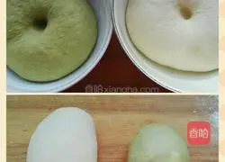 Rose meat steamed buns (matcha) recipe illustration 5