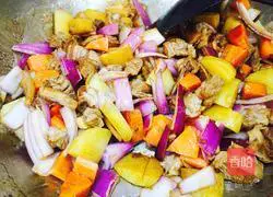 Illustration of how to make mutton stewed rice 7